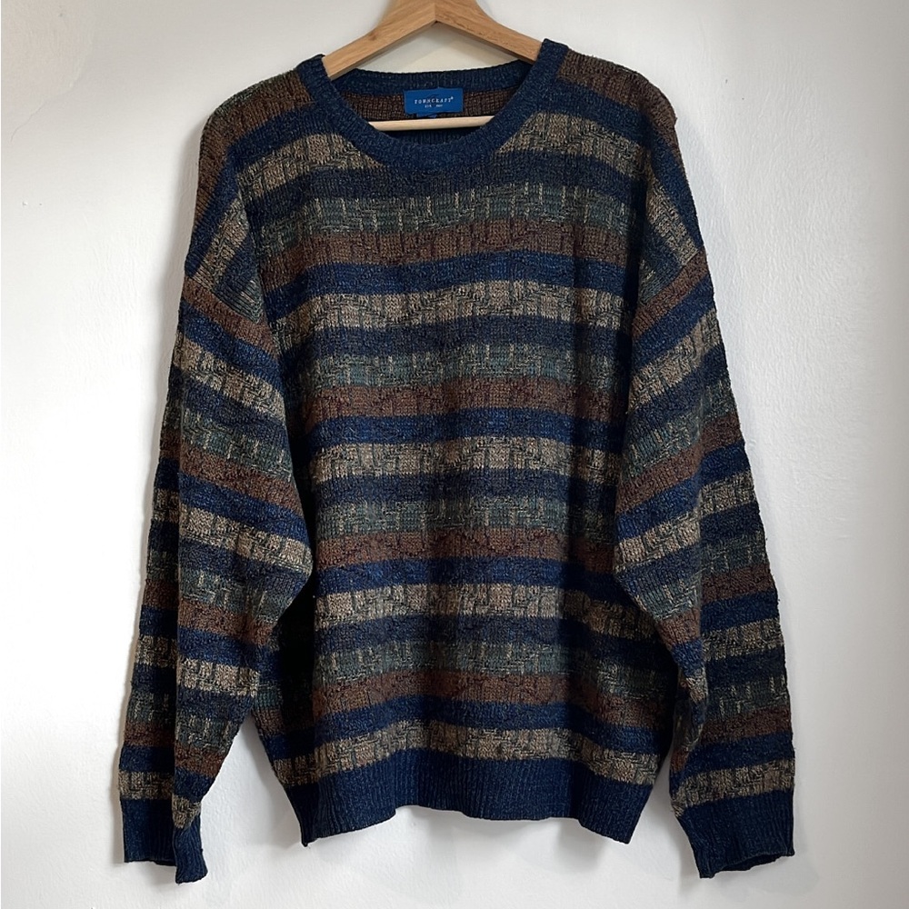 Vintage Knit Oversized Grandpa Sweater